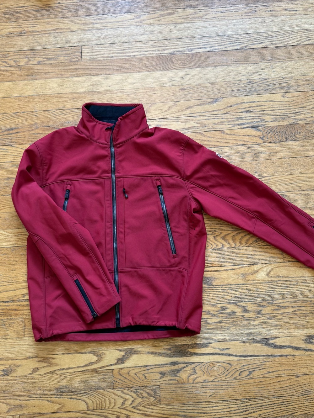 Victorinox Women's Red Ski Softshell Jacket with Zip Pockets